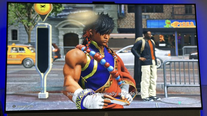 Street Fighter 6 for Nintendo Switch 2 Graphics on a TV